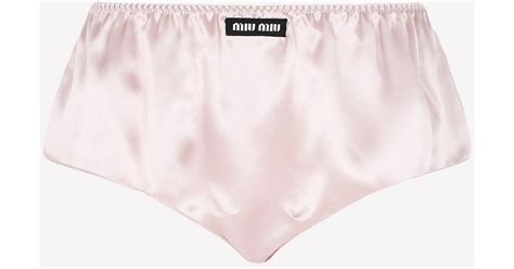 miu miu logo underwear